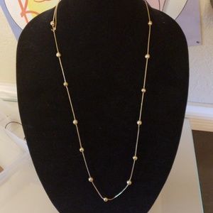 Daisy fuentes goldtone necklace & ring size 6/7